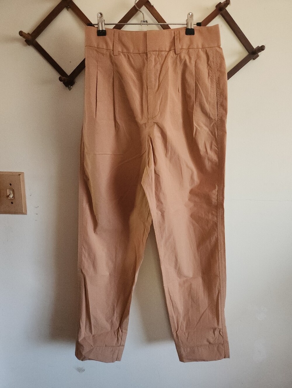 Everlane Khaki Tapered Cotton Pants Classic Casual Cotton Xs 2